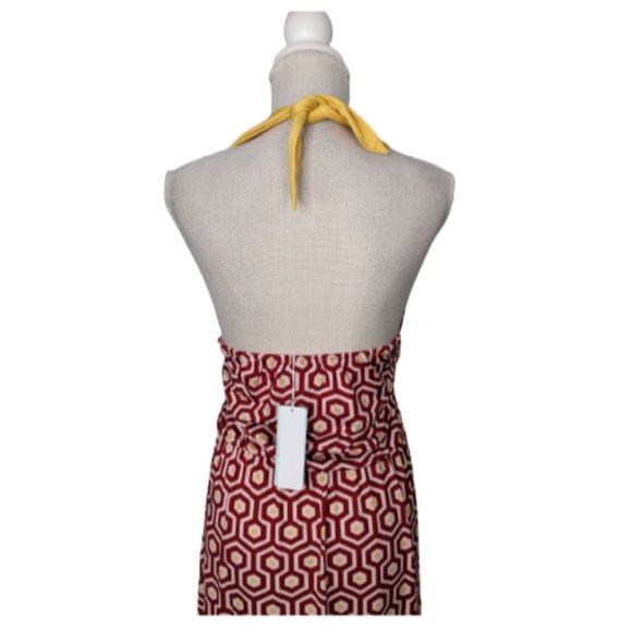 Mud Pie Gameday Burgundy and Gold Leighton Maxi Dress L - Picture 8 of 10